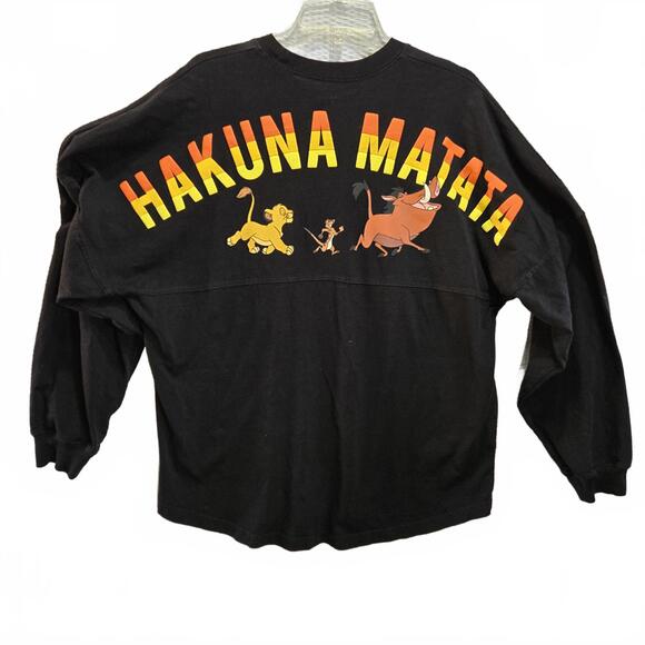 Disney Other - Spirit Jersey Disney Lion King Hakuna Matata Long Sleeve Heavy Tee Large Unisex